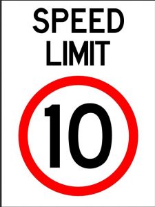 10 kilometre sign